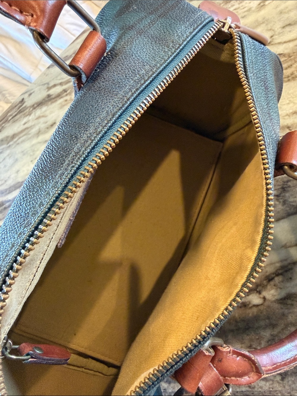Polo by Ralph Lauren Boston Bag Tote with Brown Leather Trim- STUNNING - Picture 9 of 11